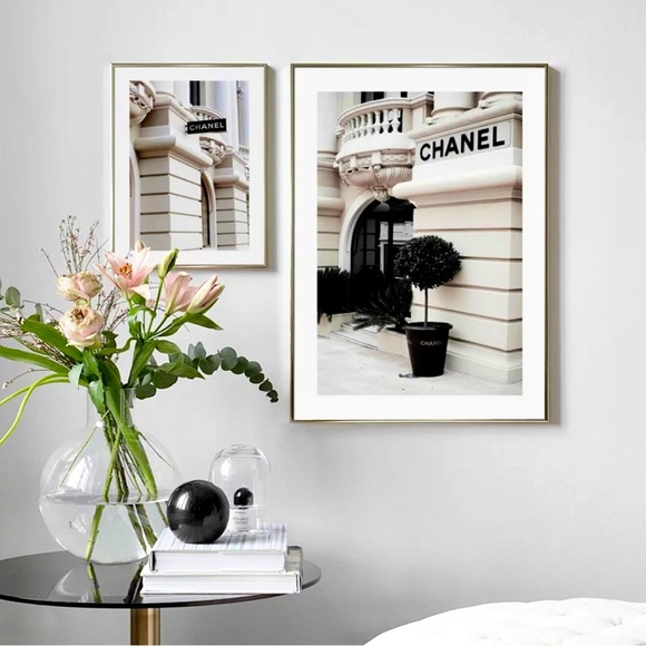 SET 2 Coco Chanel Fashion Luxury Paris Street Store Window Shop print collection - Picture 2 of 7